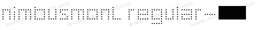 nimbusmonL regular字体转换